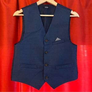 PREOWNED: Nautica Boys Dress Vest – Size 14, Navy Blue